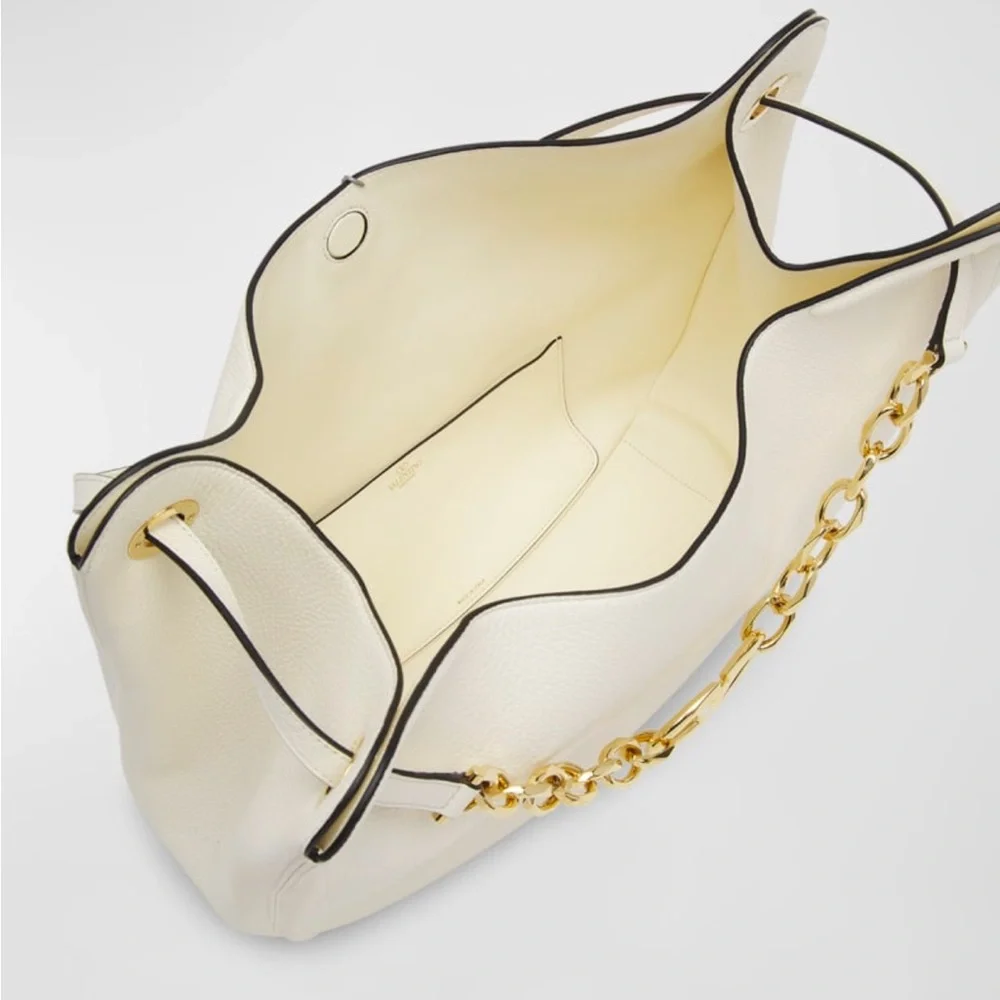 RELISTED: Valentino VLOGOC Moon Leather Hobo Bag